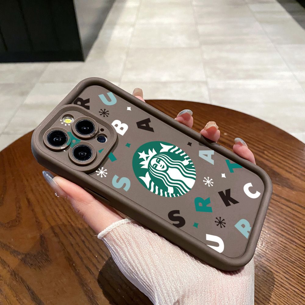 for Realme C67 C53 C51 Note 50 C21Y C25Y C33 C30 C35 9i Bears Starbucks Full Protective Phone Case Anti Drop Cover