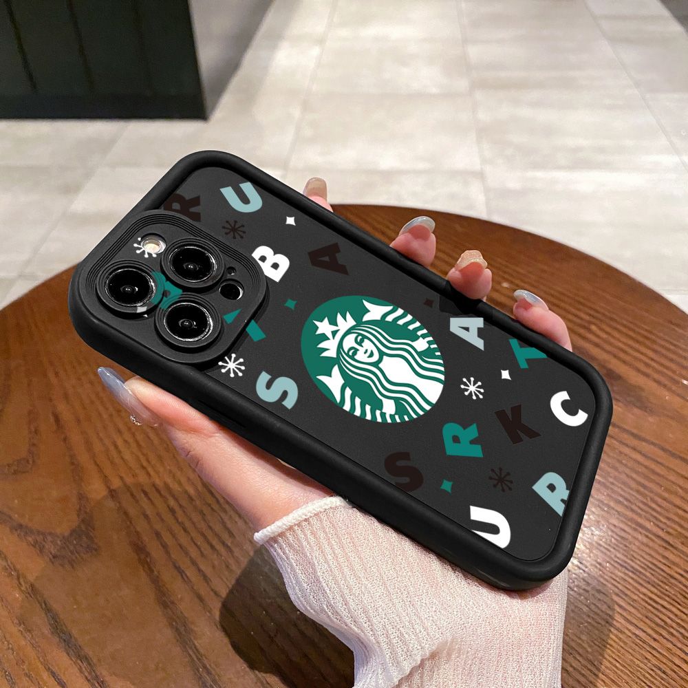 for Realme C67 C53 C51 Note 50 C21Y C25Y C33 C30 C35 9i Bears Starbucks Full Protective Phone Case Anti Drop Cover