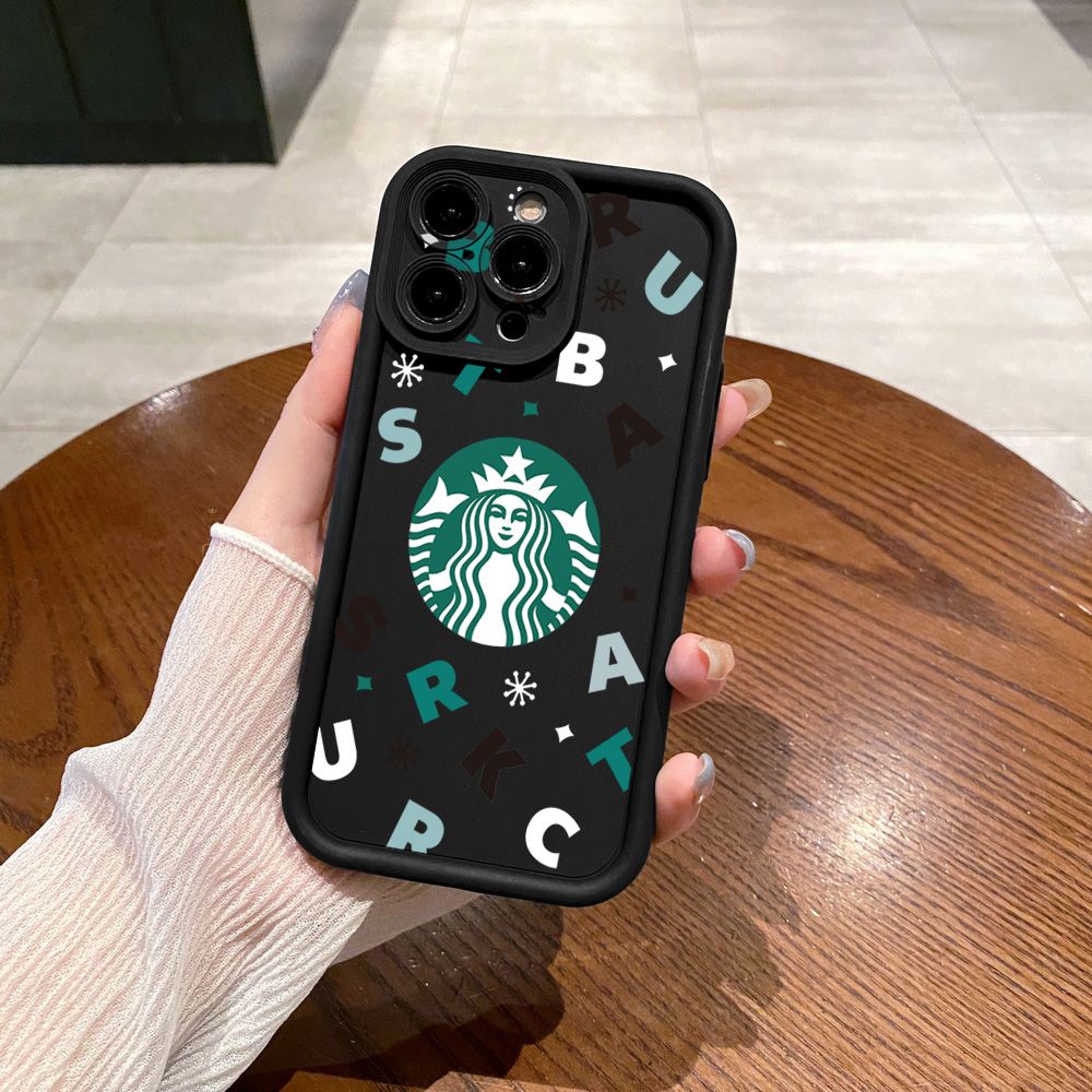 for Realme C67 C53 C51 Note 50 C21Y C25Y C33 C30 C35 9i Bears Starbucks Full Protective Phone Case Anti Drop Cover