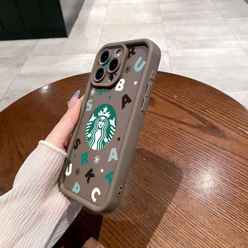 for Realme C67 C53 C51 Note 50 C21Y C25Y C33 C30 C35 9i Bears Starbucks Full Protective Phone Case Anti Drop Cover