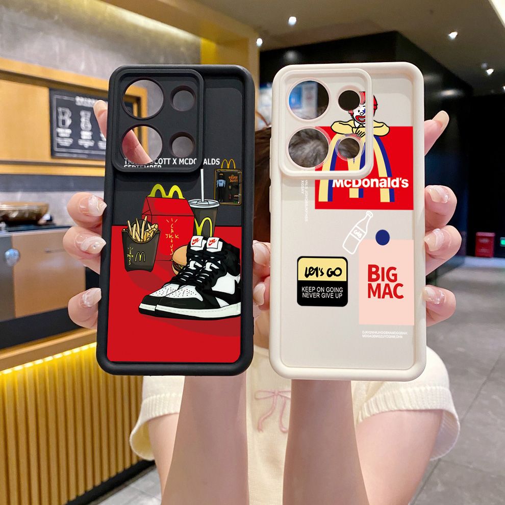 for Xiaomi Redmi Note 13 Pro 5G 12S 4G 12 Turbo 11S 13C 12C Big McDonald's Full Protective Phone Case Anti Drop Cover