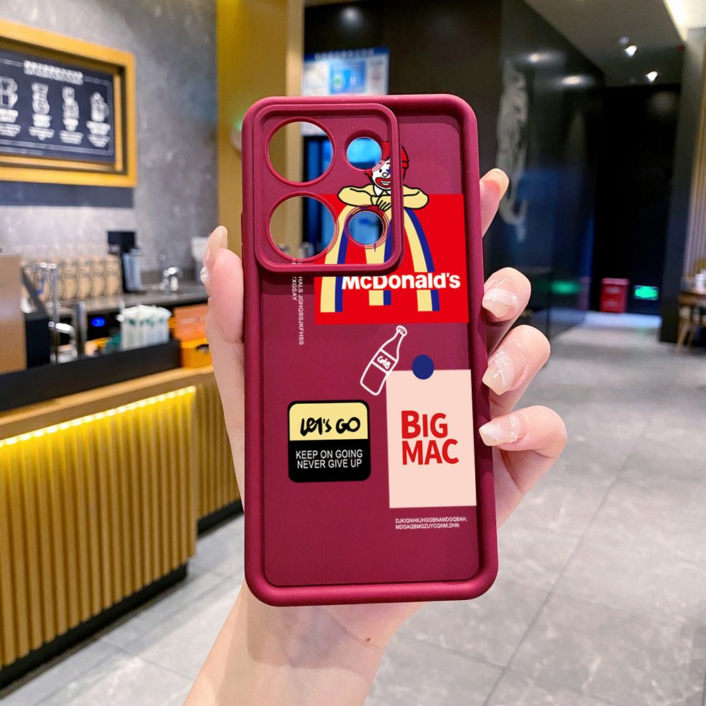 for Xiaomi Redmi Note 13 Pro 5G 12S 4G 12 Turbo 11S 13C 12C Big McDonald's Full Protective Phone Case Anti Drop Cover