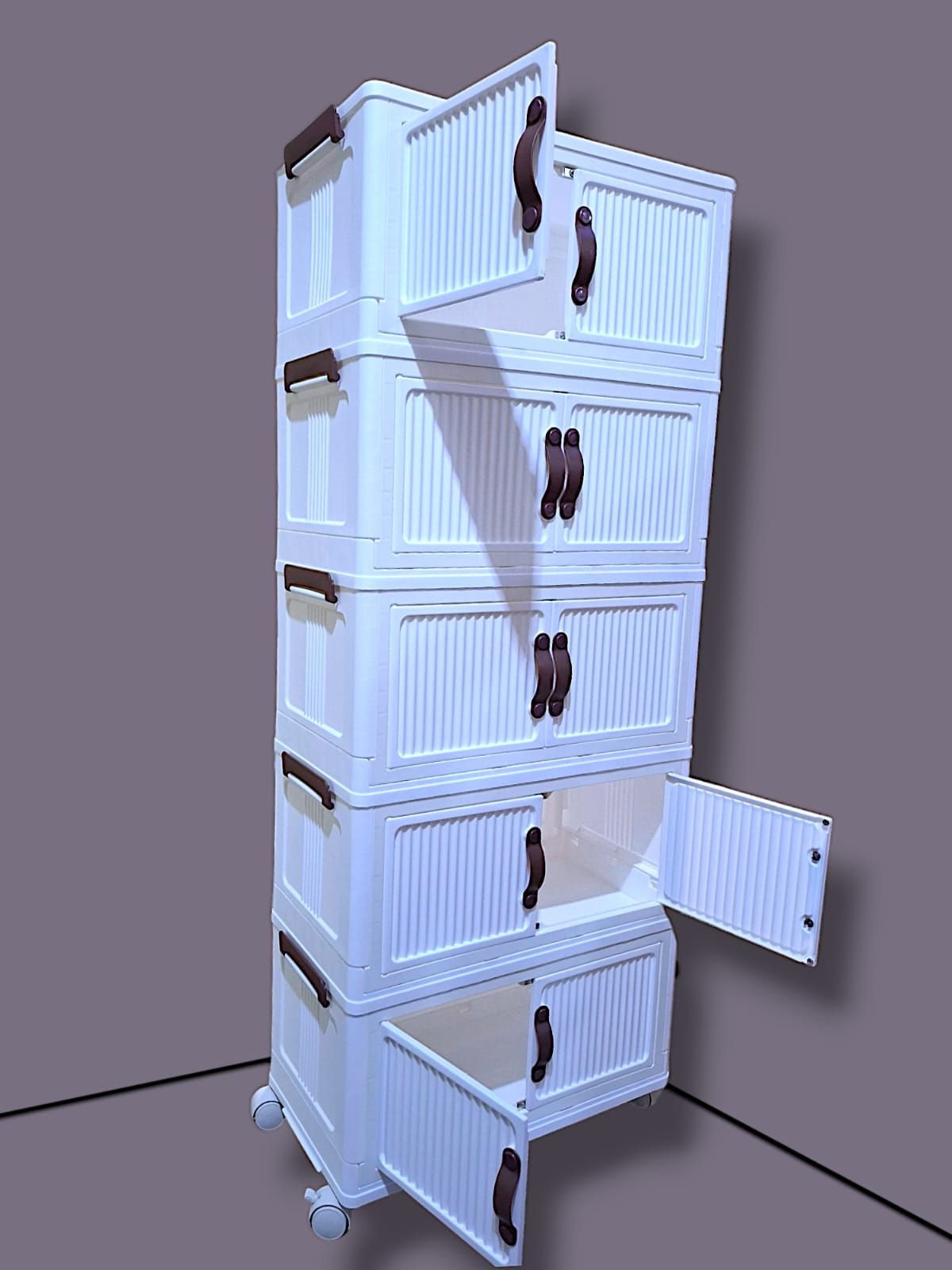 New arrival!! Plastic Storage Containers with Wheels,Closet Organizers and Storage Bins, Collapsible Storage Box for Organization, Multifunctional Folding Storage Bins for Bedroom,Kitchen, Living Room