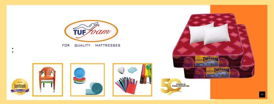 🔴🛏️💪 Tuffoam 8-Inch Heavy Duty Plain Mattress – High-Density Support for Long-Term Use 🔥🧱🛡️