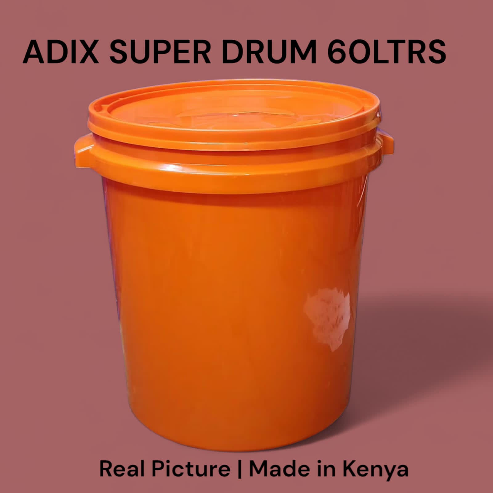 Adix Plastic Super Drum 60Ltrs: Durable Storage Solution