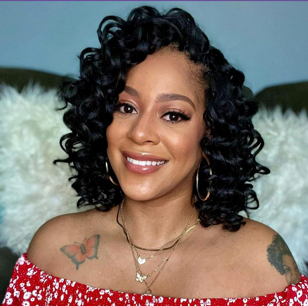 Short Africa Curly Crochet Hair Synthetic Hair Wig extension Ocean Wave Short Hair