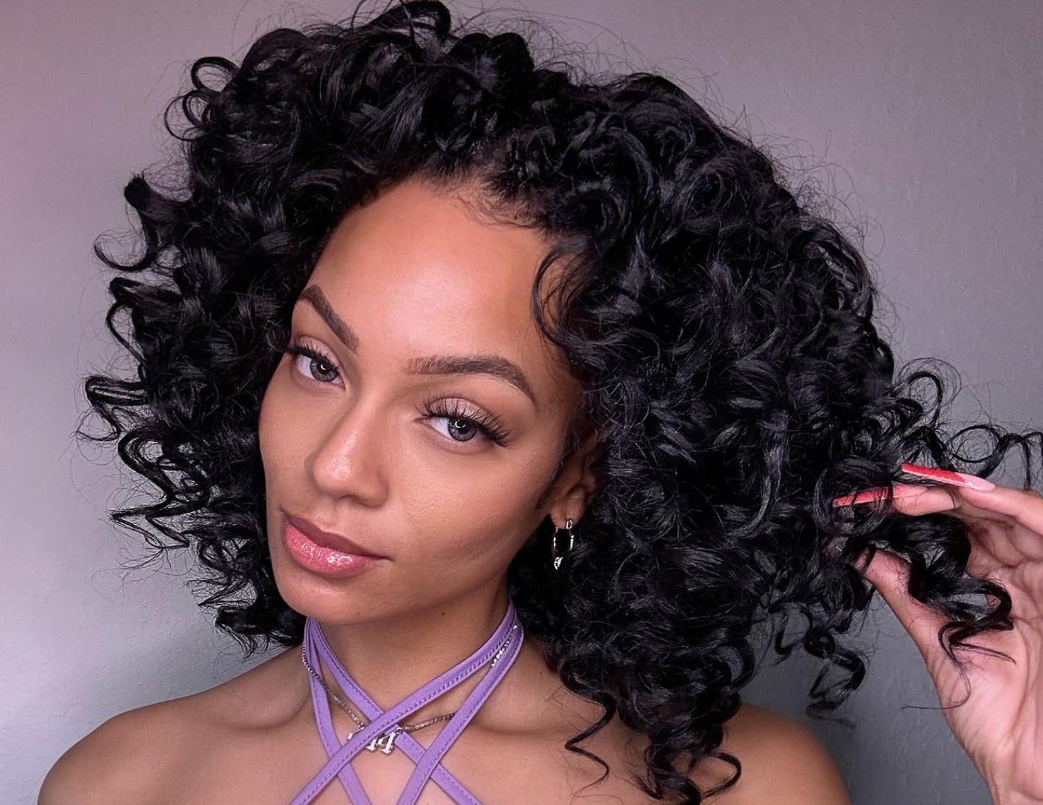 Short Africa Curly Crochet Hair Synthetic Hair Wig extension Ocean Wave Short Hair