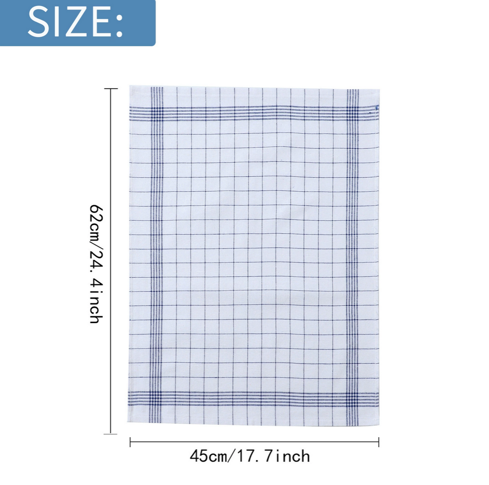Polyester cotton blended plain cloth for kitchen dish washing towels and cloths