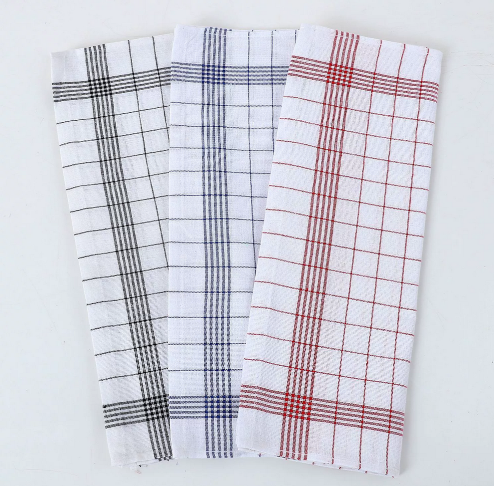 Polyester cotton blended plain cloth for kitchen dish washing towels and cloths