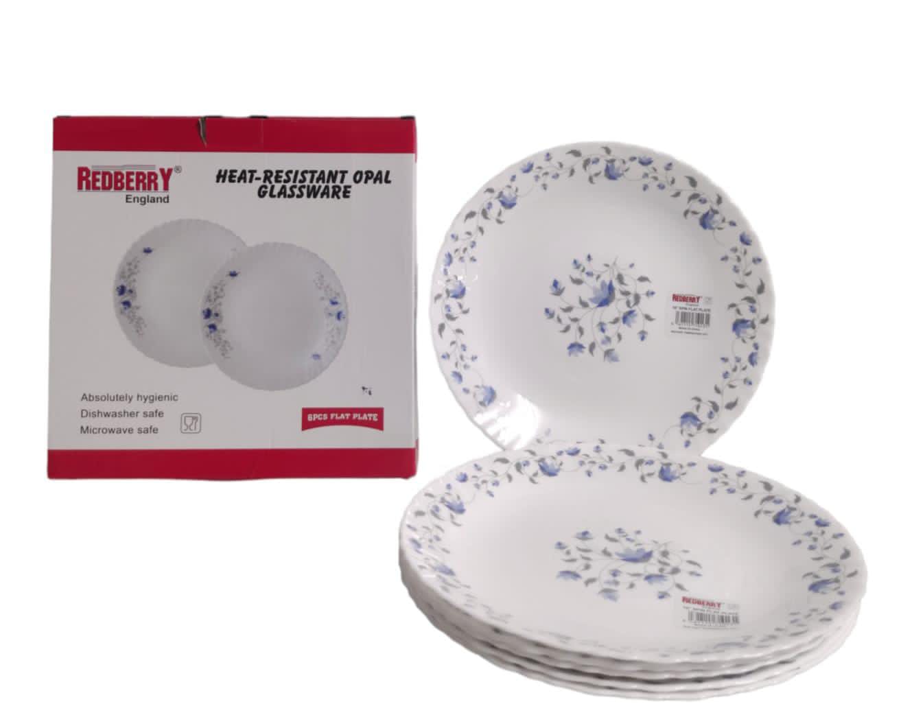 Set of 6pcs high quality heat resistant ceramic kitchen dinner plates with size 10inches