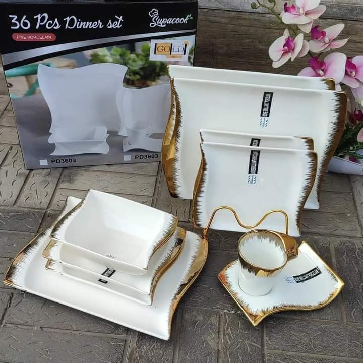 36pcs High quality kitchen dinner set....consist of 6pcs dinner plates