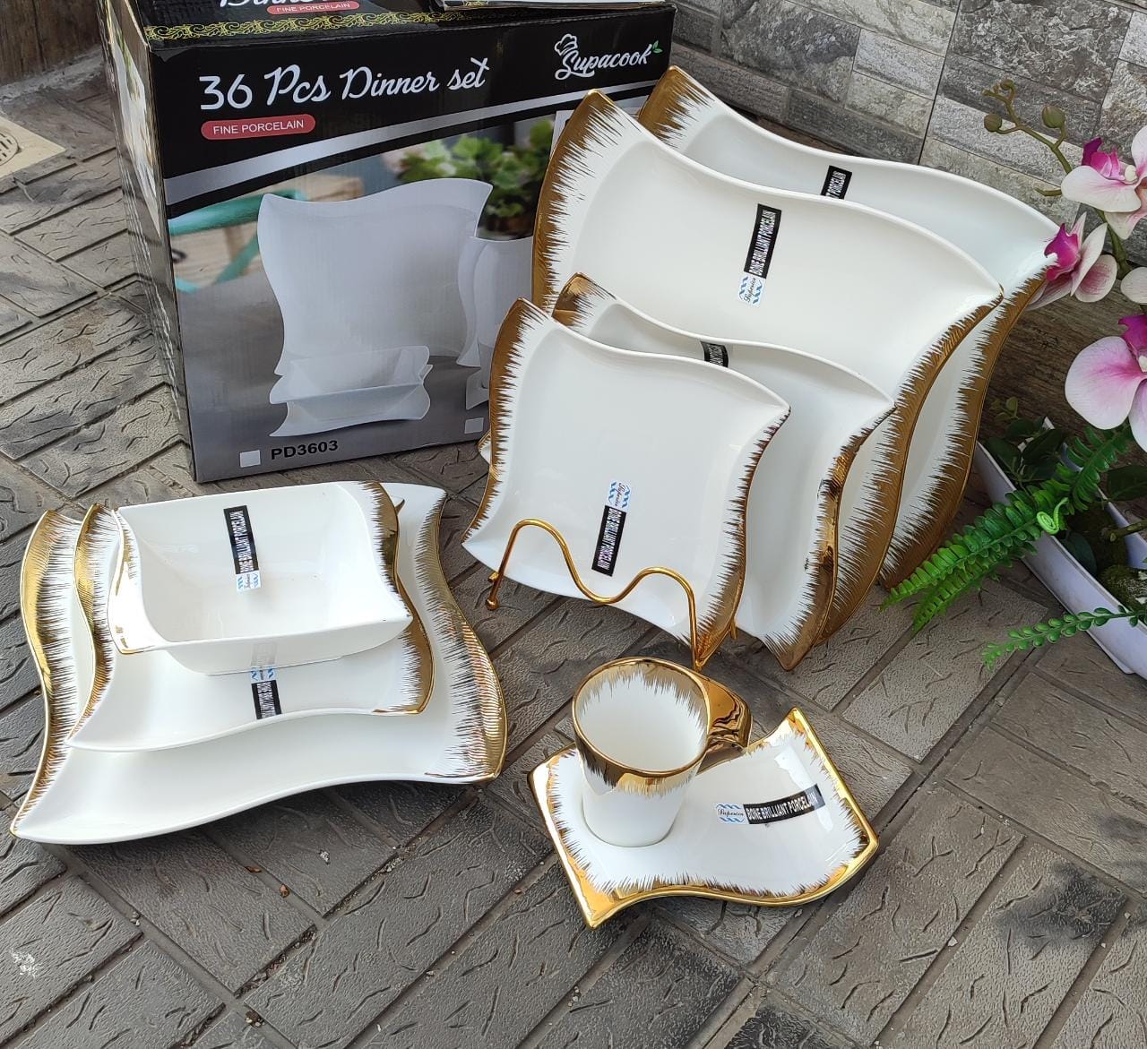 36pcs High quality kitchen dinner set....consist of 6pcs dinner plates
