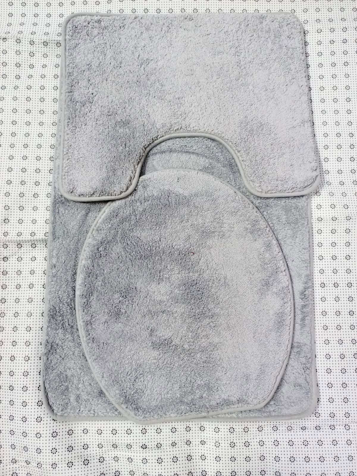 3pcs super absorbent warm bathroom mat