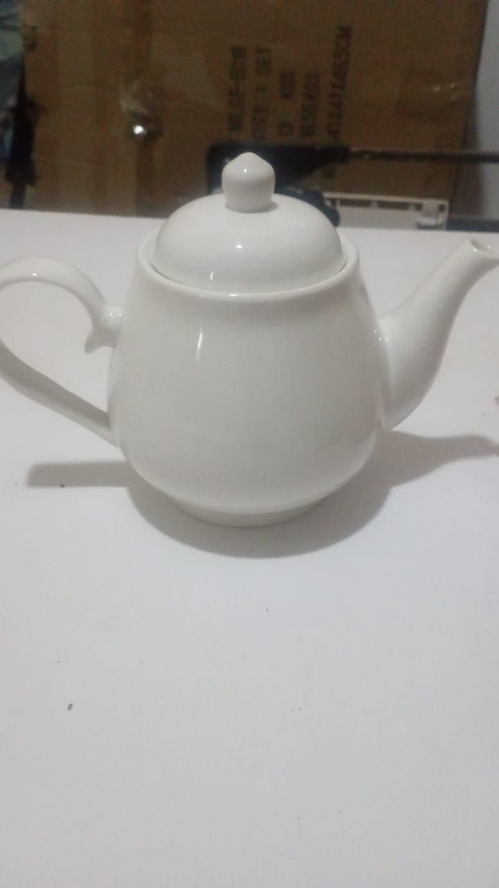 High Quality Round Big Ceramic Kitchen Tea Kettle – Large 1000ml Capacity Ideal for Brewing and Serving Tea for Family Gatherings or Multiple Guests