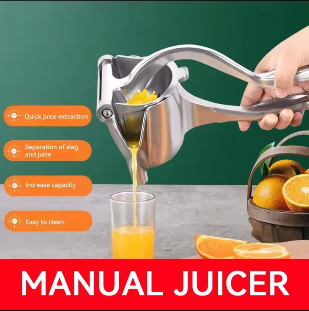 Heavy Duty Aluminum Kitchen Manual Juicer & Fruit Press with Handle – Durable, Efficient for Extracting Juice from Citrus, Lemons, Oranges, and Small Fruits