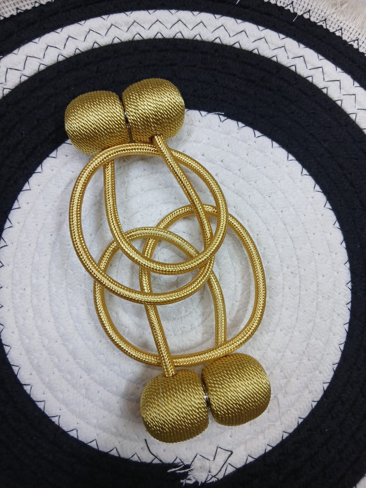 2-Piece Decorative Curtain Holders for Home or Office, Designed to Secure Curtains, Drapes or Panels, Keep Them Neat, Organized and Pulled Back in Living Rooms, Bedrooms or Any Space