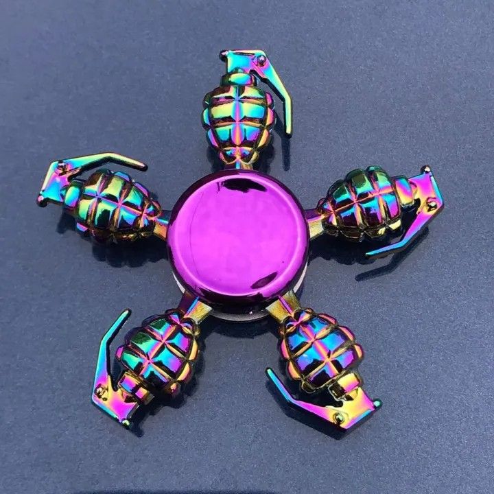 Metal Finger Fidget Spinner EDC Hand Spinner – Stress and Anxiety Relief Tool for Autism, ADHD, Focus, and Fun Kids or Children's Sensory Toy