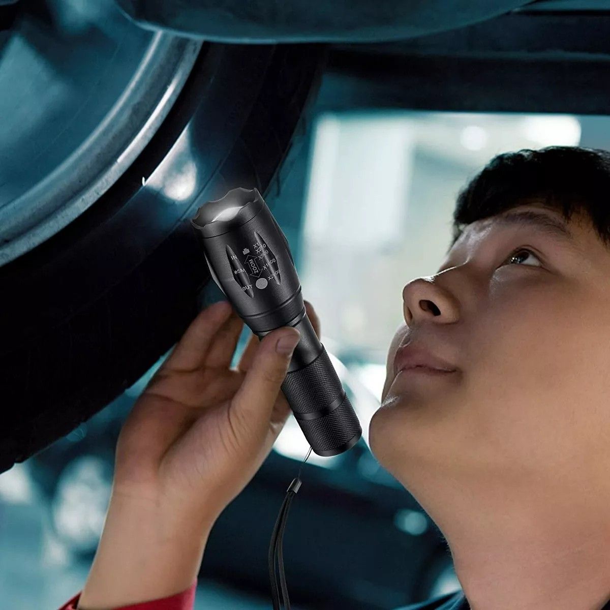 Super Bright Tactical LED Flashlight & Torch – Powerful Zoomable Light with 3 Modes for Outdoor, Emergency, and Tactical Use with High Lumen Brightness