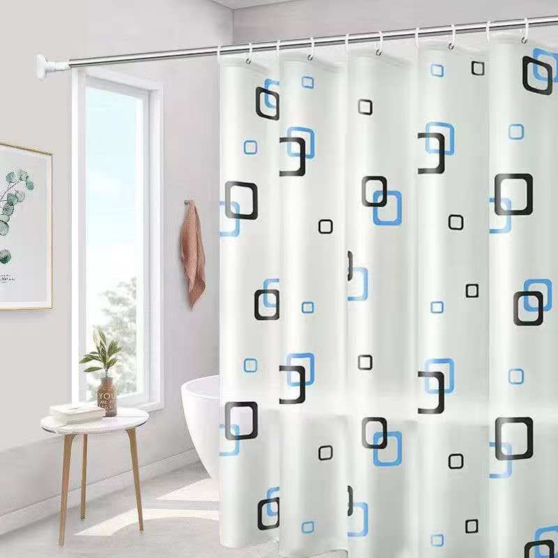 EVA PVC Waterproof Shower Curtain – Chlorine-Free Anti-Bacterial & Anti-Mould Bathroom Liner with Water Resistant Easy Clean Design for Home and Hotel Use