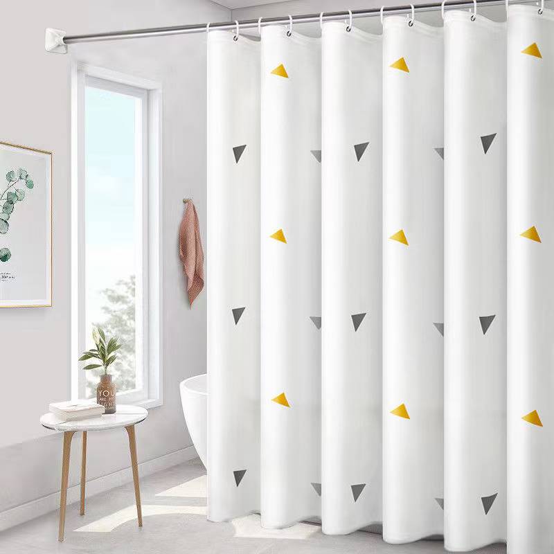 EVA PVC Waterproof Shower Curtain – Chlorine-Free Anti-Bacterial & Anti-Mould Bathroom Liner with Water Resistant Easy Clean Design for Home and Hotel Use