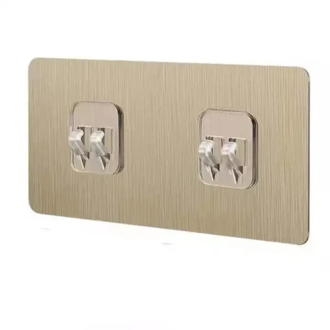 10pcs Strong Adhesive Waterproof Wall Hooks & Shelf Stickers – Heavy Duty Punch-Free Mounting for Bathroom, Kitchen, and Home Organization Without Drilling