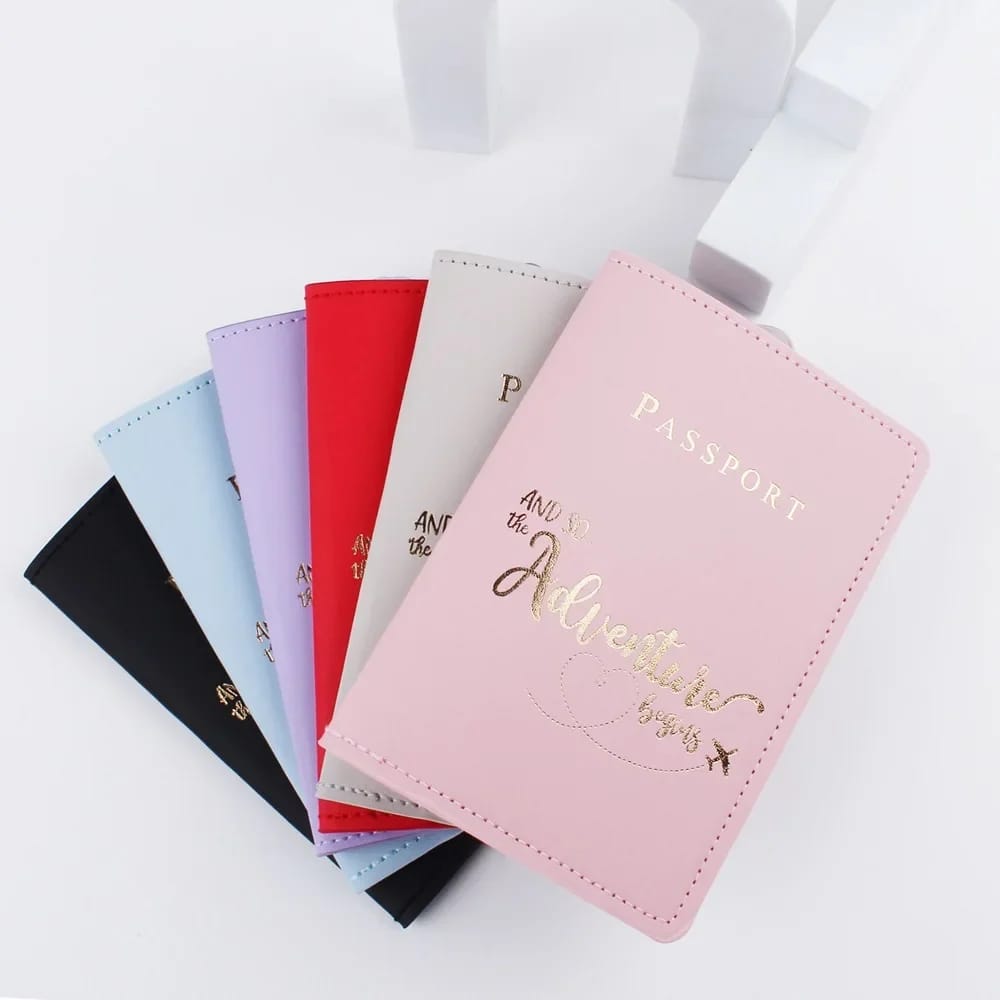 High Quality Trendy PU Leather Passport Cover & Holder – Stylish Travel Document Protector with Secure Storage for IDs, Cards, and Boarding Passes