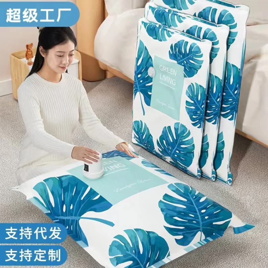 10pcs Set Vacuum Compression Storage Bags with Electric Pump – Space Saving Moisture and Dust Proof Large Medium Small Sizes for Quilts Coats and Clothing