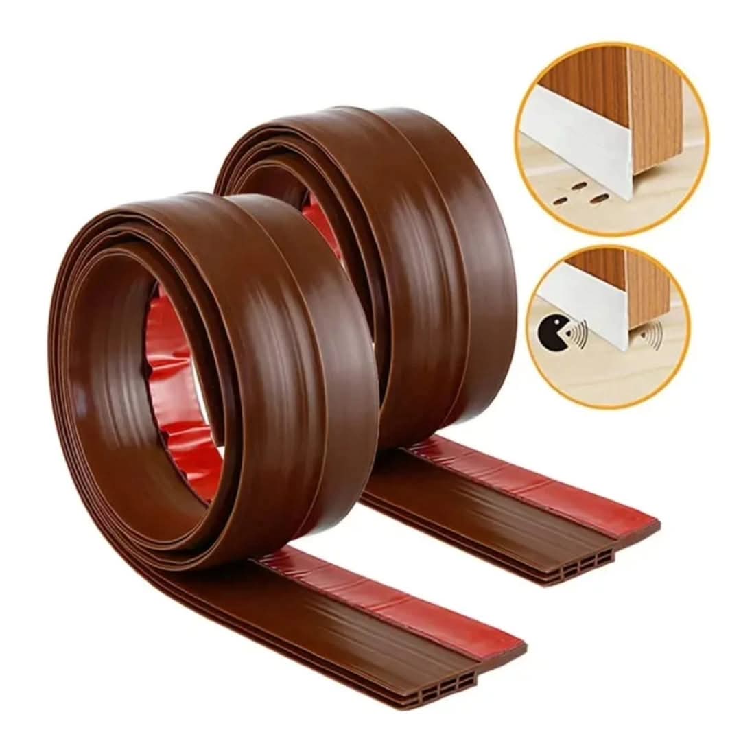 Waterproof Adhesive Silicone Rubber Under-Door Sealing Strip, Protects Against Dust, Insects, Noise, and Wind, Durable and Easy-to-Install Gap Seal for Home or Office
