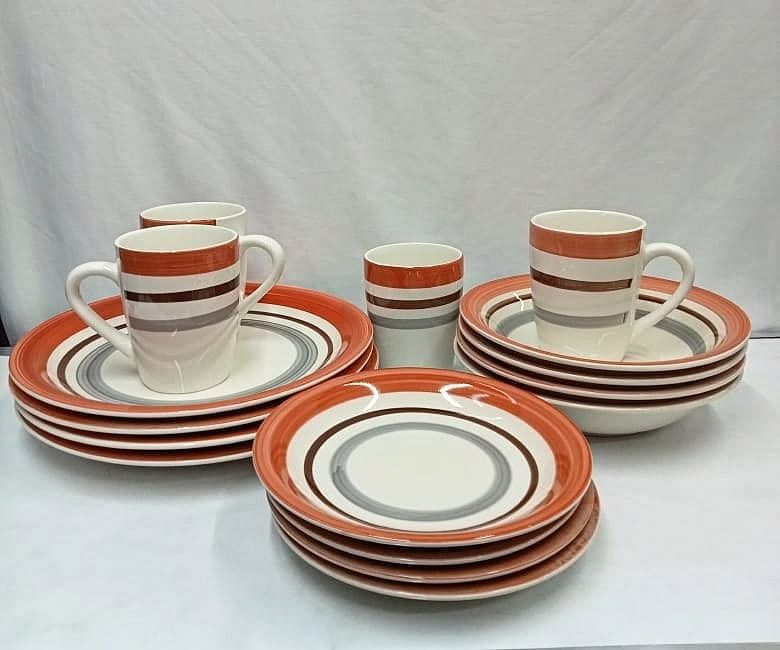 16 & 24 Pcs Dinner Set, Elegant and Durable Tableware for Home, Dining, or Special Occasions, Includes Plates, Bowls, and Accessories for Complete Meal Service