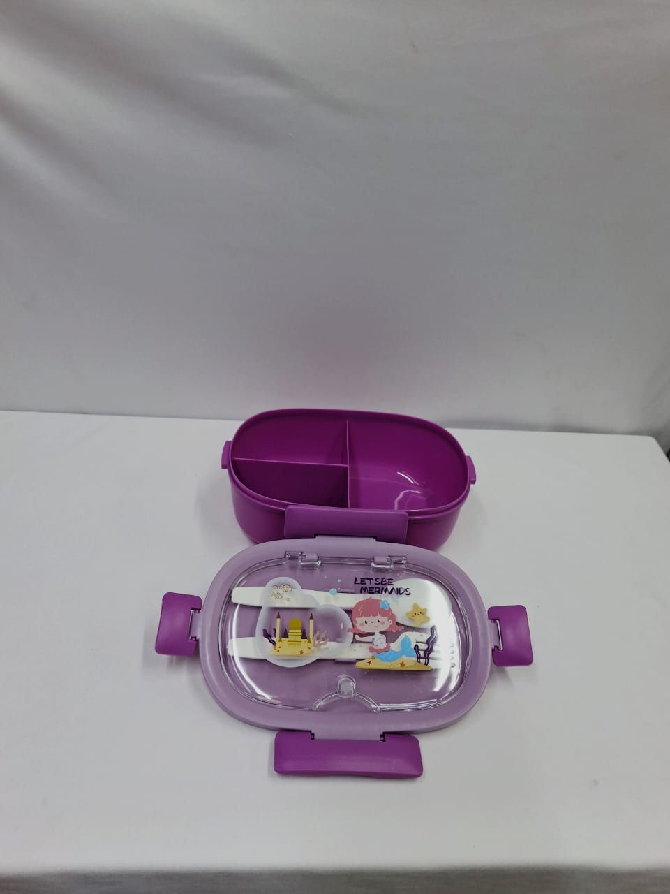 Partitioned Lunchbox, Practical Food Storage Container with Separate Compartments for Meals and Snacks, Ideal for School, Office, Travel, or Home Use