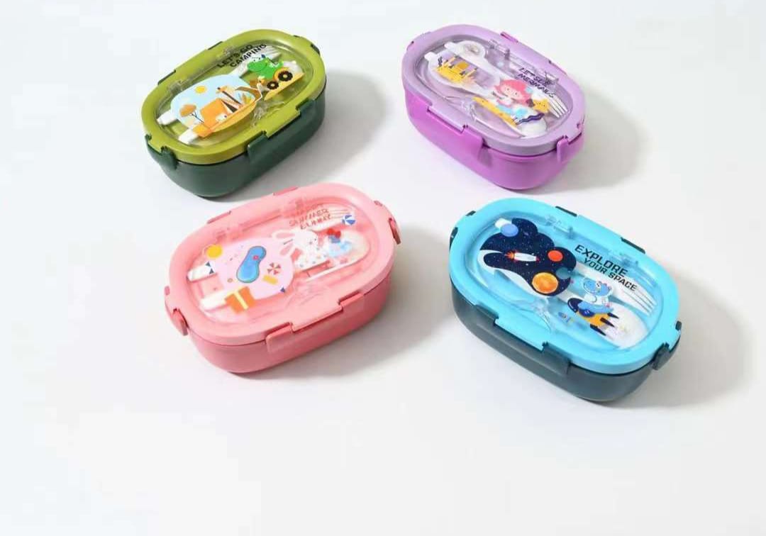Partitioned Lunchbox, Practical Food Storage Container with Separate Compartments for Meals and Snacks, Ideal for School, Office, Travel, or Home Use