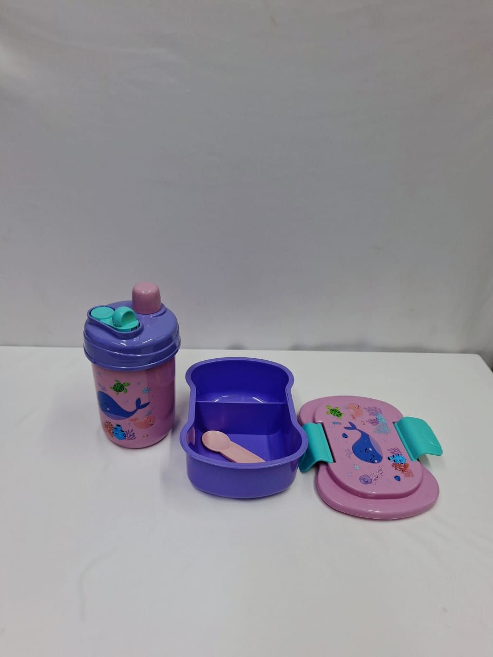 Lunchbox with Bottle Combo, Practical and Portable Food Storage Set for School, Office, or Travel, Convenient Matching Lunch Box and Bottle for Daily Meals