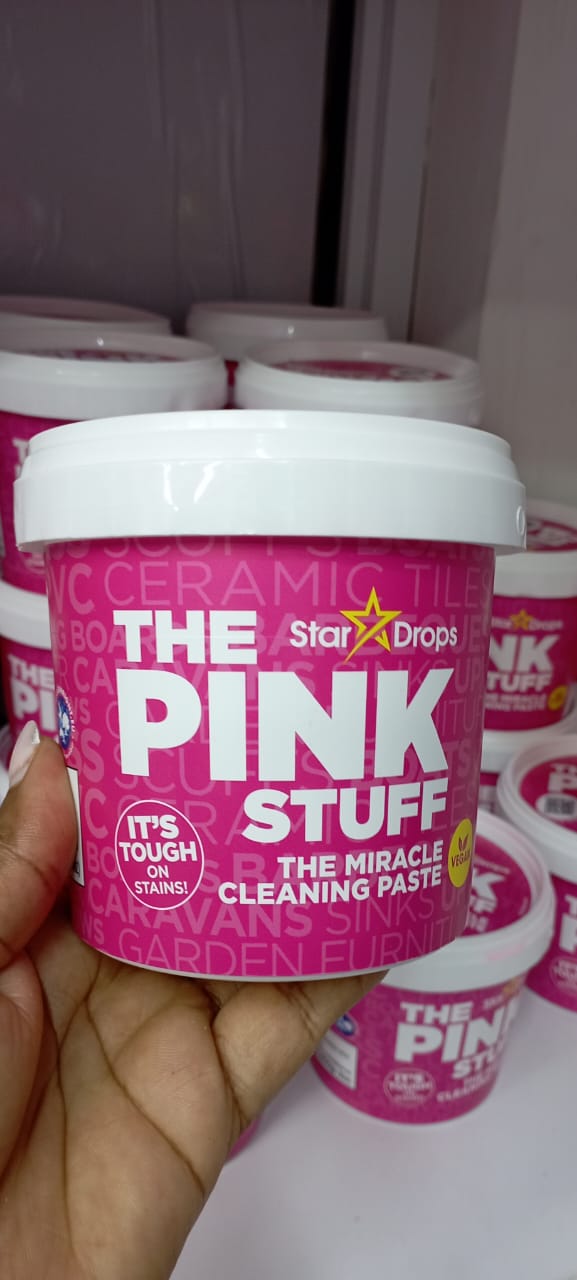 The Pink Stuff Miracle Cleaning Paste, Powerful Multi-Surface Cleaner for Kitchen, Bathroom, Cookware, Tiles, Sinks, and Household Cleaning Tasks, 850g