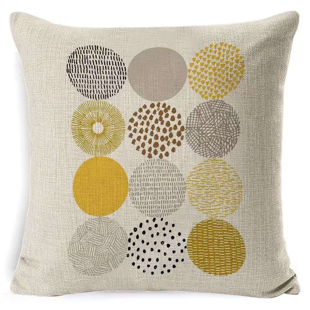 set of 4pcsLinen Cushion Cover Size 45x45cm – Natural Linen Fabric Square Pillow Case for Couch, Bed, Living Room or Minimalist Home Decor Accents