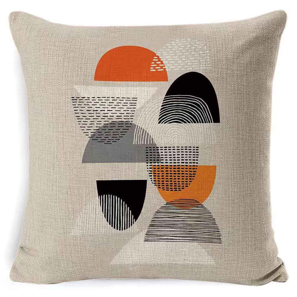 set of 4pcsLinen Cushion Cover Size 45x45cm – Natural Linen Fabric Square Pillow Case for Couch, Bed, Living Room or Minimalist Home Decor Accents