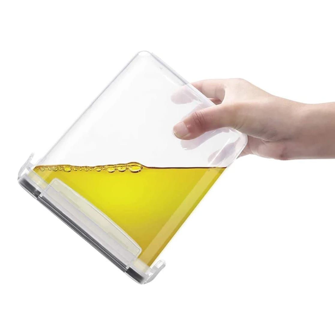 Set of 8pcs Plastic Kitchen Storage Containers – 2x0.8L, 2x1.6L, 2x2L and 2x2.8L Airtight Containers for Pantry and Fridge Organization