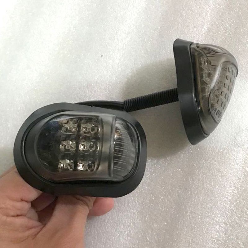 2x Fit For Lexus Lx470 1998-2007 Car Left Right Leaf Plate Lamp Signal Light Black Cover Yellow Led