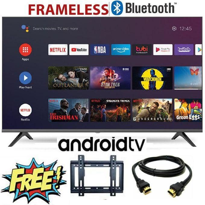 GLD 43" inch TV Smart Android TV Bluetooth Connectivity Television, Inbuilt Decoder Netflix Youtube VGA HDMI USB Wide Color Enhancer + FREE WALL BRACKET+ HDMI CABLE