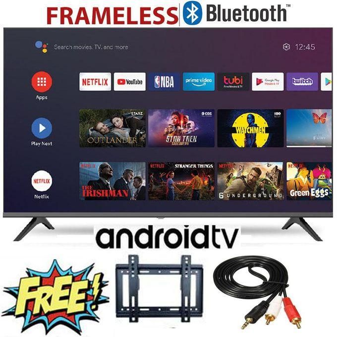 Amtec 32" inch Smart Android TV FRAMELESS Bluetooth CONNECTIVITY Television  Digital TV Inbuilt Decoder Built-in WIFI Appstore 1GB DDR,8GB RAM,4-CORE LED TV AMTEC32 +FREE BRACKET+RCA/AUDIO CABLE