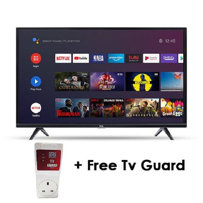 Ailyons 32" inch Frameless Smart Android 11 TV Full HD Netflix TV YouTube  Energy Saving LST3208W Wide Visual Angle Television Television A+ Panel, HDMI USB Ports Wide Voltage Design+FREE TV GUARD