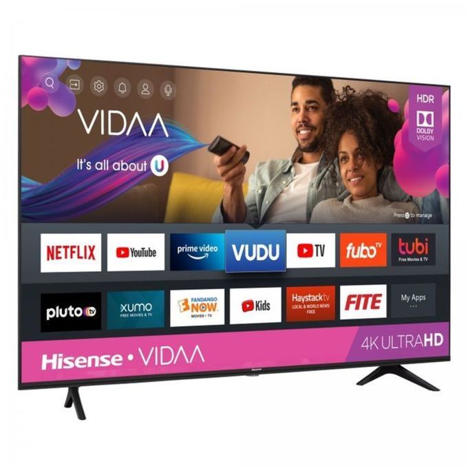 Hisense 43A4, 43" INCH FRAMELESS SMART TELEVISION, FULL HD RESOLUTION, A4K SERIES ,NETFLIX ,YOUTUBE TV,DTS, INBUILT DECODER, BUILT-IN WIFI,VIDAA OS+ 7 FREE GIFTS