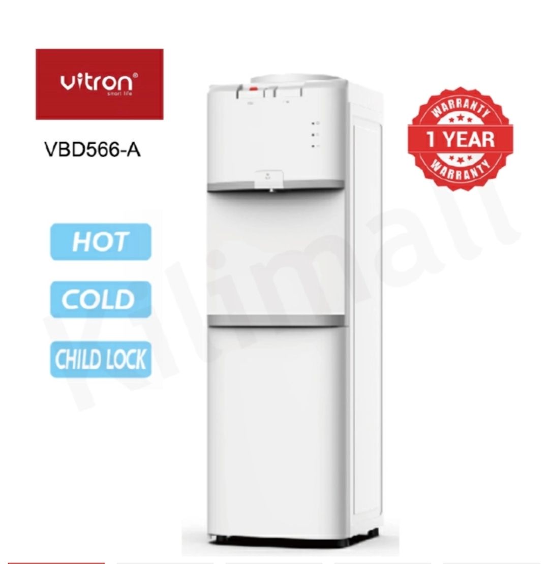 VITRON VBD566-A Water Dispensor Hot And Cold,CHILD LOCK ,METAL BACK (1YR WRTY) Hot and Cold Water Dispenser with Child Lock Home Applicances with Storage Cabinet