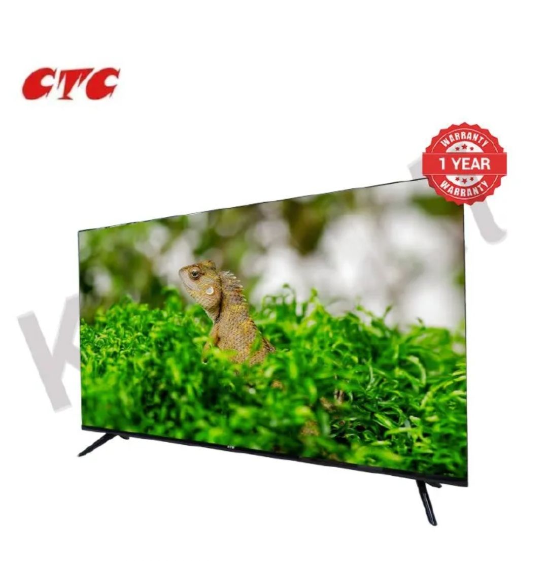 CTC 43 Inch Android Smart TV HD Television with 12 Months Warranty(CTC43F1S) Multi-screen, HDMI, Android 11.0, USB 2.0, Eco friendly, Narrow Bezel, DVB-T2, YouTube, Netflix, Prime Video