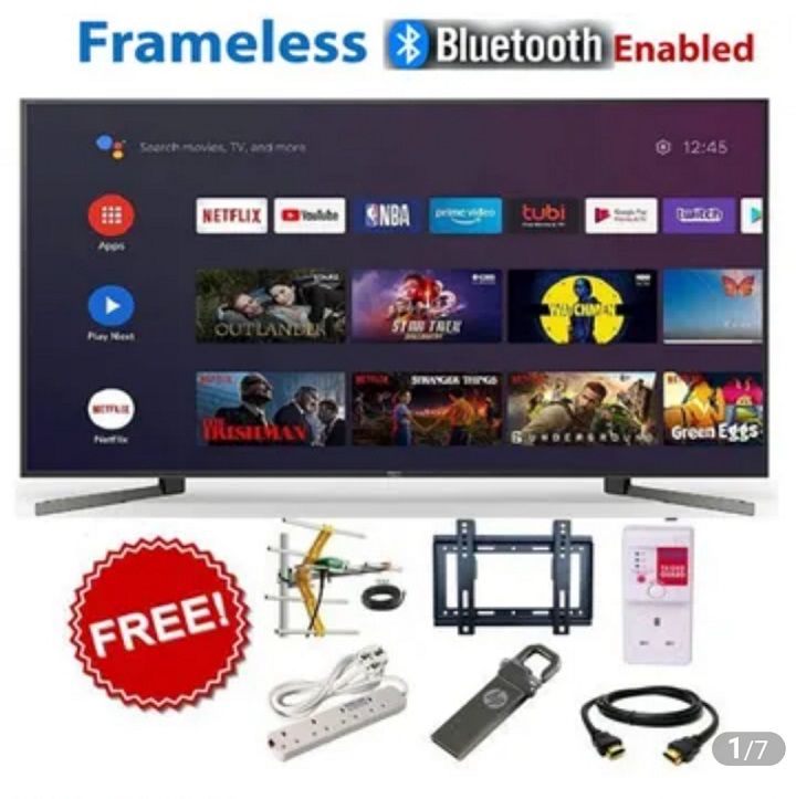 CTC 32" Inches 32 inch Television Smart Android  TV, Netflix, Inbuilt Decoder Youtube Television Connect Inbuilt WIFI,APP STORE  Smart Digital TV+ 6 EXTRA FREE GIFTS