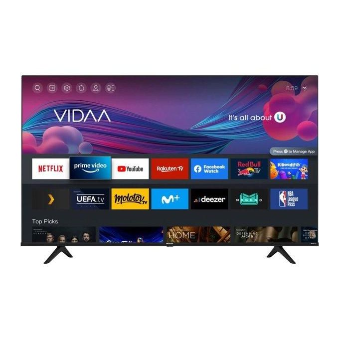 HISENSE 50A6- 50" Inch FRAMELESS,VIDAA OS,DOBLY AUDIO, SMART TV,BLUETOOTH,4K ULTRA HD TV,NETFLIX,YOUTUBE+2 YEARS WARRANTY+FREE WALL BRACKET+TV POWER GUARD