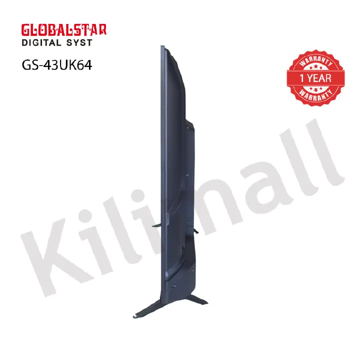 GLOBALSTAR 43"INCH BLUETOOTH ENABLED SMART ANDROID TV NETFLIX ,YOUTUBE TELEVISION INBUILT DECODER , BUILT-IN WIFI, APP STORE 1GB-RAM 8GB-ROM 2*USB PORTS,3*HDMI PORTS