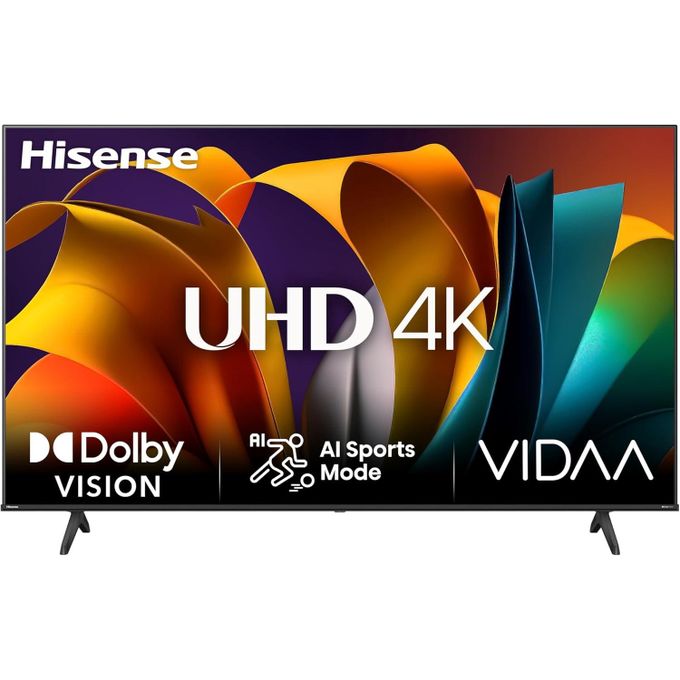 Hisense 55" Inch,55A6 (2025 Model),FRAMELESS,DOLBY AUDIO SMART-Television,UHD 4K,BLUETOOTH 5.0 CONNECTIVITY,WI-FI CONNECTIVITY, INBUILT DECODER,+FREE TV GUARD+ TILT WALL MOUNTING BRACKET