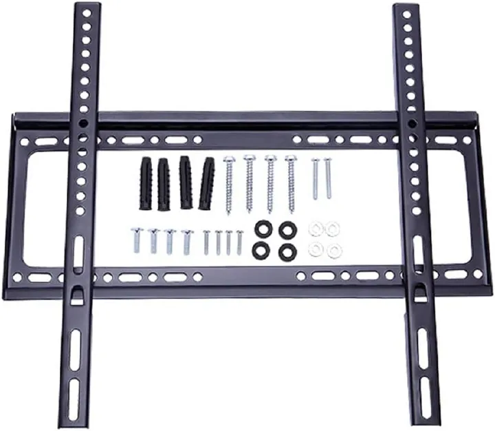 [Special Offer] TV Wall Mount TV Stand 26″-65″ Plasma Flat Panel TV Mounting wall bracket Steel Material Fixed Solid Wall mount suitable for 26 inch to 65 inch Television, load capacity of 50kg,