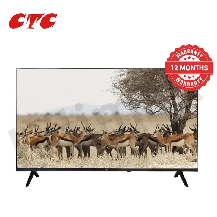 CTC 24" inch Frameless Digital HD Ready TV, DVBT2,Wide Color Enhancer, Inbuilt Decoder for Local  Channels, Multiple USB,HDMI and VGA Ports+ 7 FREE GIFTS