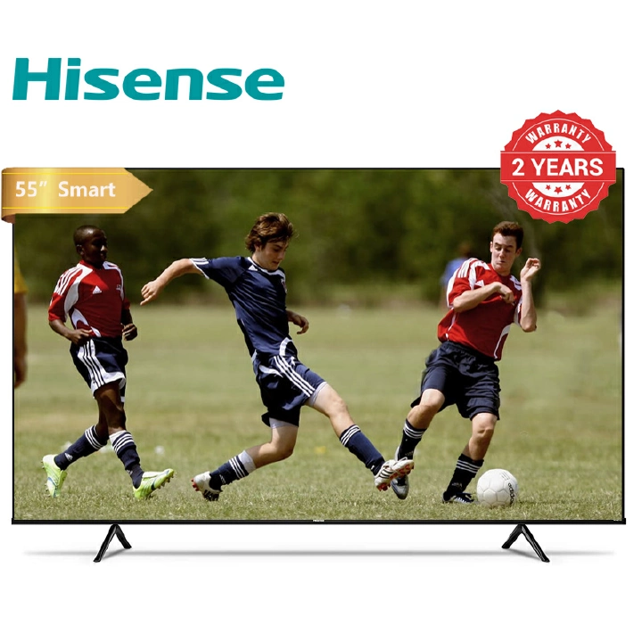 HISENSE 55" Inch SMART TV Television 4K UHD TV,55A6 (2026 Model),FRAMELESS,DOLBY AUDIO BLUETOOTH 5.0 CONNECTIVITY, WI-FI CONNECTIVITY, INBUILT DECODER HISENSE55,NETFLIX YOUTUBE,VIDAA OS TV,DTS